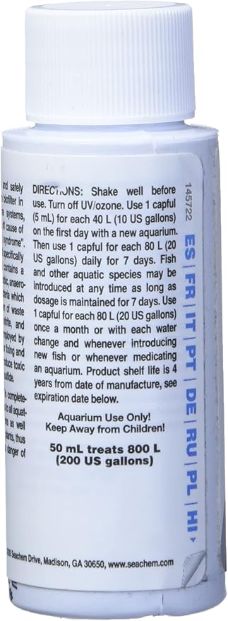 Seachem Stability Fish Tank Stabilizer - For Freshwater and Marine Aquariums 50 ml