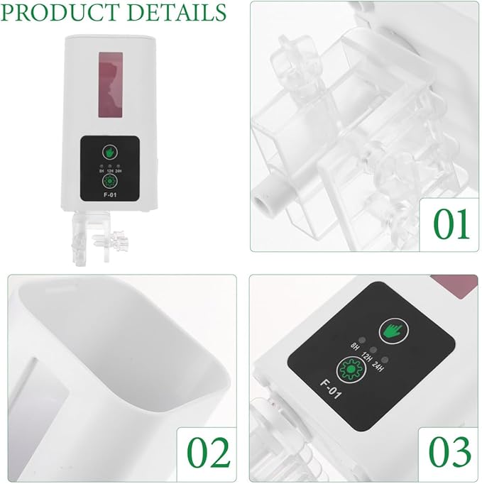 GALPADA Automatic Fish Feeder Timer with Feeding Ring for Aquarium and Turtle Tank Fish Tank Feeding Supplies for Vacation and Daily Use Smart Electric Feeder and Turtles