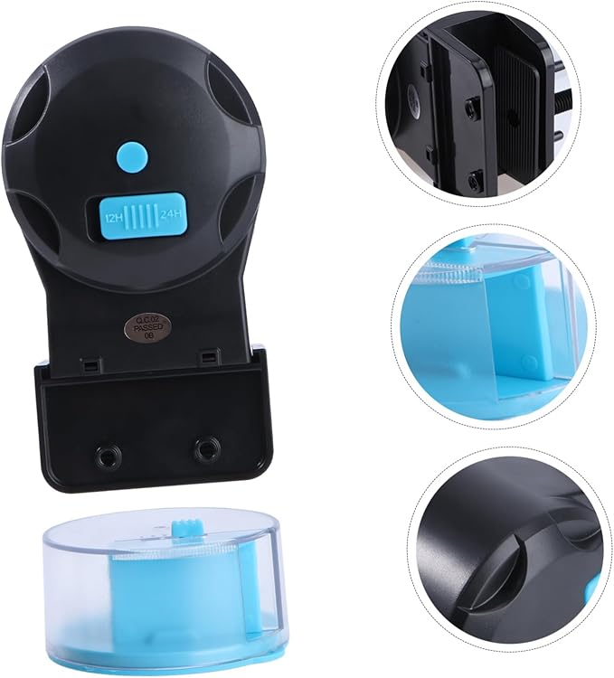 SUPVOX Automatic Fish Feeder for Aquarium Timer Food Dispensing for Flakes Pellets and Crumbles Battery Operated Batteries Not Included