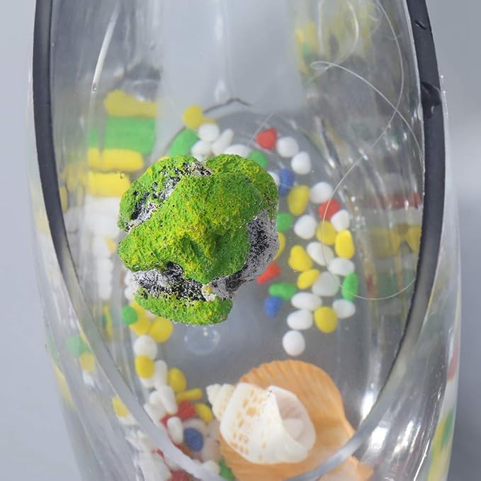 Zerodis Artificial Suspended Rock,Floating Moss Rocks Resin Stone Decorations Flying Suspended Stone Decoration(S)