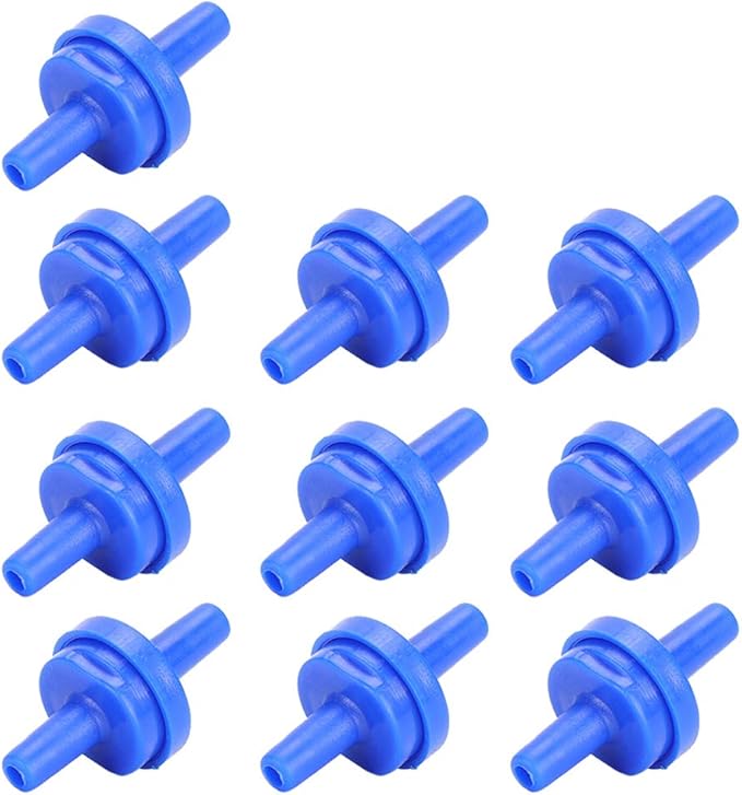 10Pcs Aquarium Air Pump Check Valves Plastic One Way Non‑Return Fish Check Valve Air Pump Accessories for 4MM Hose