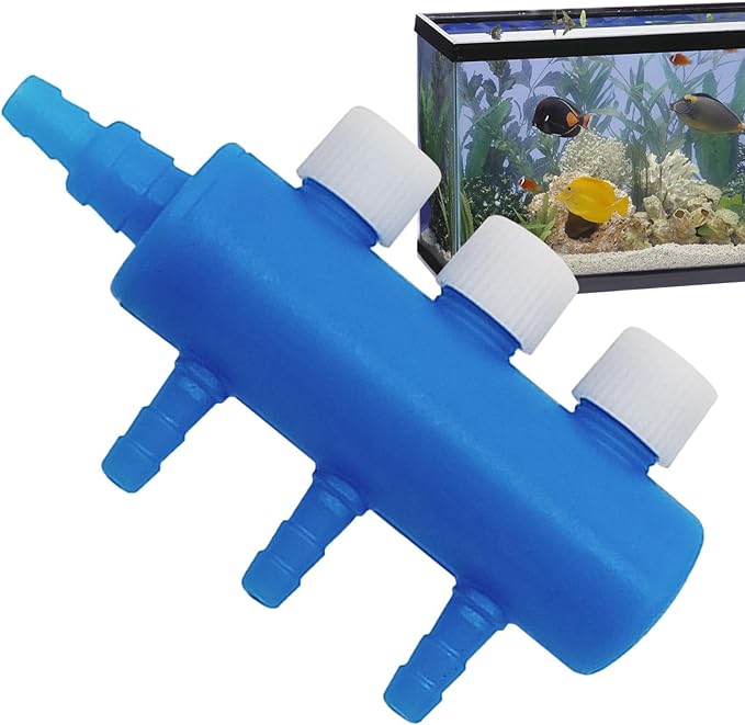 Aquarium Air Tubing Valves – Air Pump Splitter Control, Adjustable Lever Distributor | Airline Tube Connectors Fittings For Fish Tank Bubblers, Aquatic Systems, Airs Flow Management And Oxygen Supply