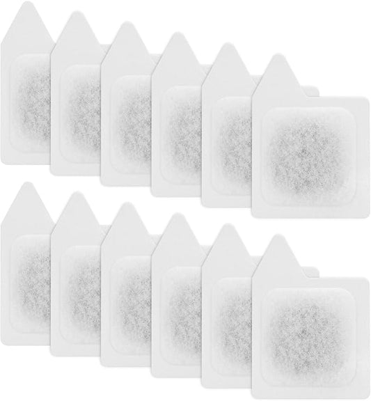 12 Pack Replacement Filter Cartridges - XS Replacement for Koller Products Extra Small Fish Tanks Filter, Refilled Filter Cartridges (XS) Size for Aquarium Kits Less 3 Gallons Aquarium Accessories