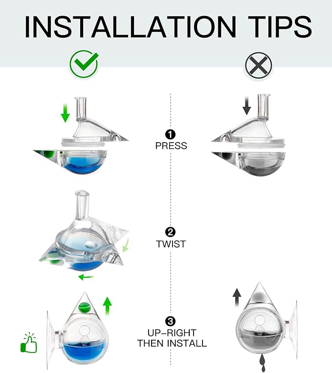 Aquarium CO2 Acrylic Drop Checker CO2 Indicator (Tear Drop & 15ml)