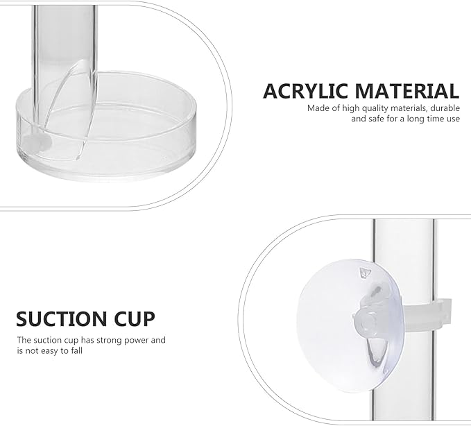 BESPORTBLE Aquarium Shrimp Feeding Tool with Suction Cup and Tray, 32cm Fish Tank Feeder Tube for Automatic Fish and Shrimp Feeding in Home Aquariums