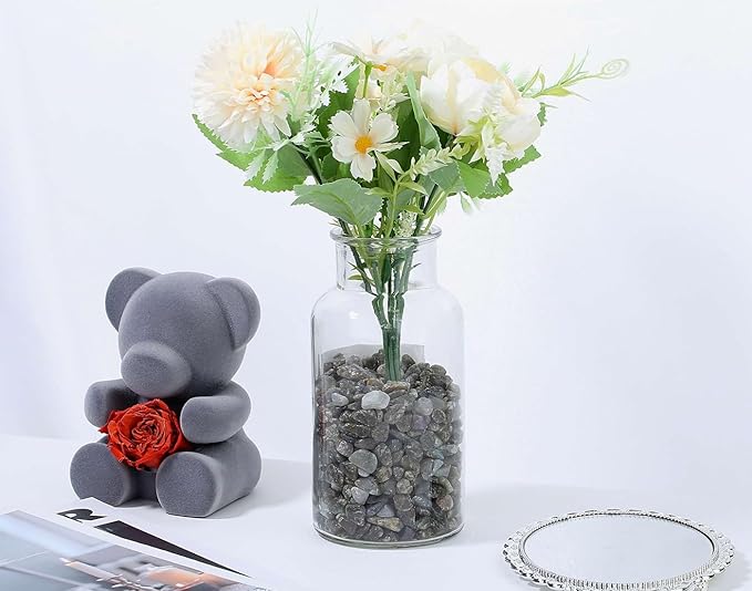 LAIDANLA Labradorite 1lb Crystal Polished Tumbled Stones Irregular Shaped Crystal Chips Bulk Natural Gemstone Aquarium Gravel Rocks Vase Filler Fish Tank Gravel Home Decoration