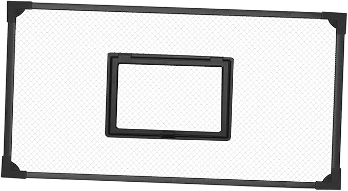 Aquarium Cover Made of 5 Mm Thick Mesh, Versatile, Wear-Resistant Accessory with Feeding Window, 80cmx40cm