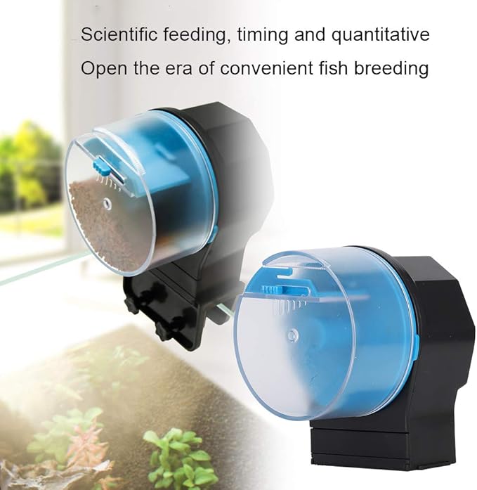 Drfeify Smart Plastic Aquarium Feeder for Fish Tanks Goldfish Tortoise Automatic Food Feeding