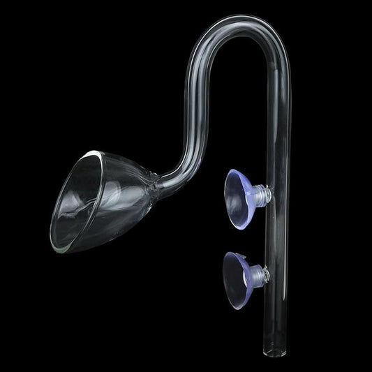 Lily Pipe Glass Outflow Set Aquatic Inflow Pipe Set for Aquarium Planted Tank Filter 13mm for 12/16mm(1/2" ID) Tubing
