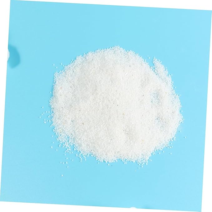 VANZACK 500g Pure White Natural Quartz Sand for Fish Tank Decor Aquarium Bottom Gravel