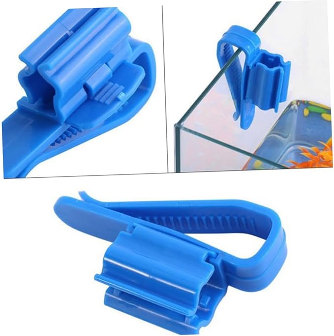 Mipcase 2pcs Plastic Fish Tank Aquarium Bucket Hose Holder Clip Bucket for Fish Tank Cleaning Aquarium Filtration Hose Clip Fish Tank Clean Pump Fixing Clamp Aquarium Filtration Hose Clamp