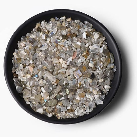 3-5MM Natural Stone Gravel Quartzs Agat Jaspers Chips Minerals Tumbled Specimen Stone Home Aquarium Decoration,NO.9 Labradorite,20g