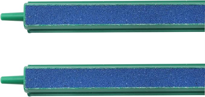CHENJIN 2PCS Fish Tank Oxygen Booster Bubble Strips 12 inch Fish Tank Bubble Strips Aquarium Release Mineral Air Stone Sticks for Fish Tanks Aquariums Small Ponds Hydroponic Systems