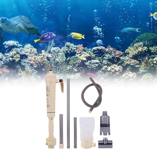 Aquarium Electric Water Changer, Gravel Cleaner Fish Tank, Battery Powered Sand Gravel Washing Device Pump Filter for Fish Tank Siphon Water Change Cleaning Tool
