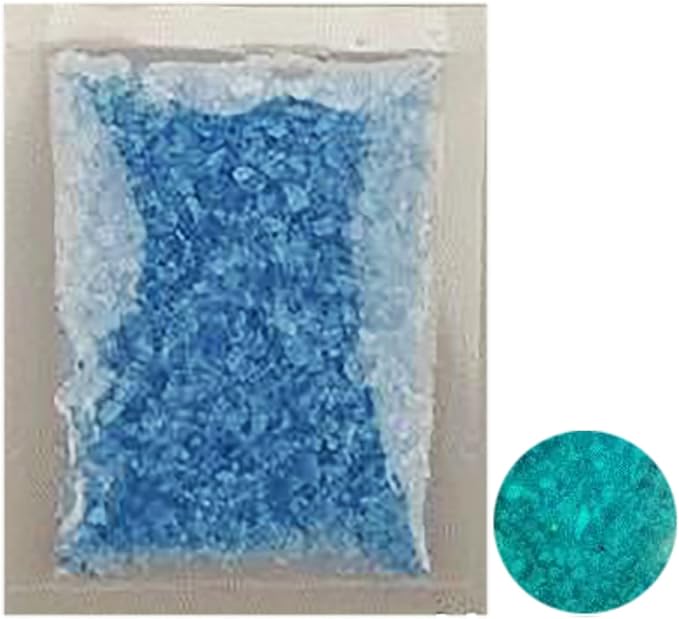 Eme-rald Glow in The Dark Gravel, DIY Decorative Luminous Stones, Glow in The Dark Garden Sand, Luminous Sand Stones Rocks for Yard and Walkways for Aquarium Fish Tank Decoration (Blue)