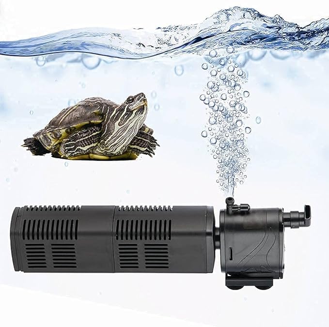 TechnologyMatter 260 GPH Aquarium Internal Filter Submersible for (Up to 90 Gallon) Fish Turtle Reptile Tank Pond