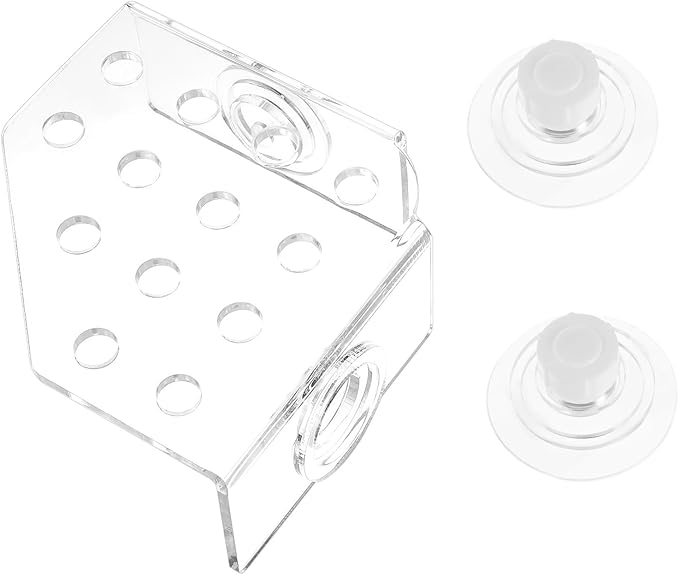 POPETPOP Coral Rack- Transparent Fish Tank Coral Holder with Suction Cup Acrylic Coral Bracket Base for Aquarium Fish Tank- 13 Plug Holes