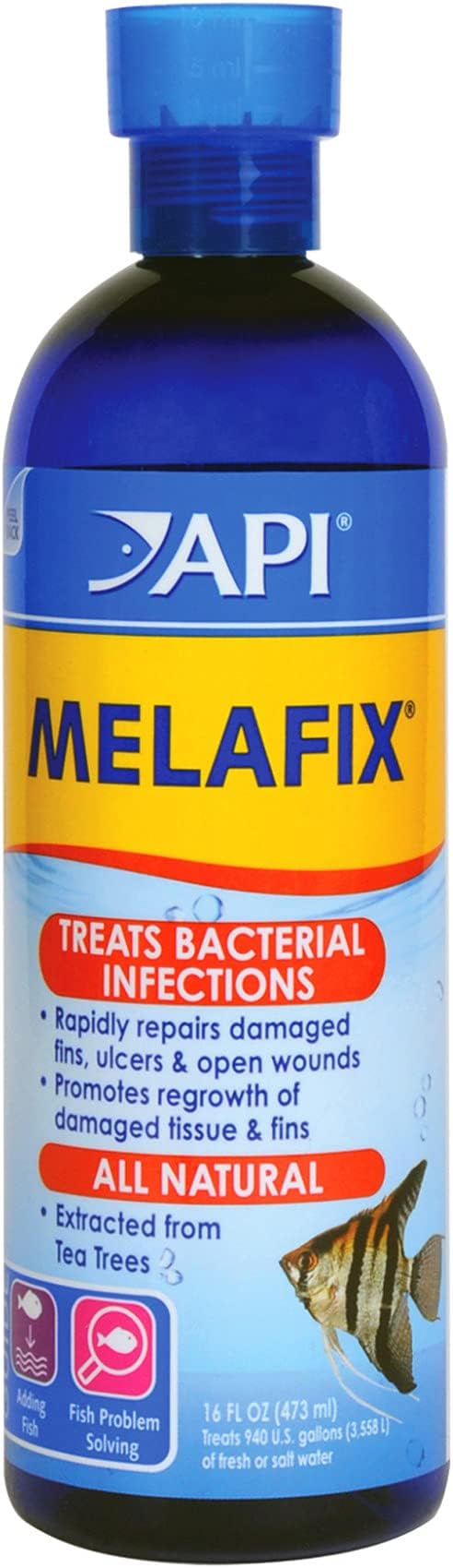 API MELAFIX Bacterial Infection Remedy Liquid Super ICK Cure Medication | Treats Bacterial Infections, Damaged Fins, Ulcers, White Spots