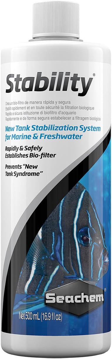 Seachem Stability Fish Tank Stabilizer - For Freshwater and Marine Aquariums, 16.9 Fl Oz (Pack of 1)