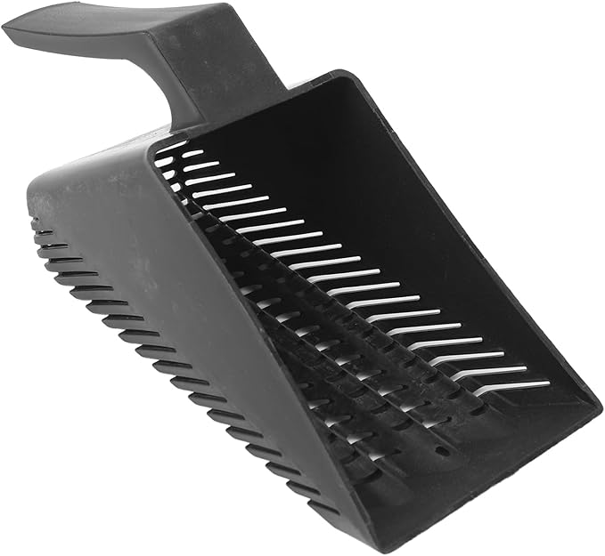 Aquarium Gravel Sand Shovel Strong Construction Clean Pan Scoop Shovel Plastic Gravel Strainer Shovel Clean Tool Black