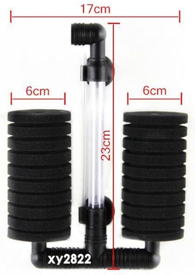 XY-2822 Air Pump Double Sponge Water Filter for Aquarium