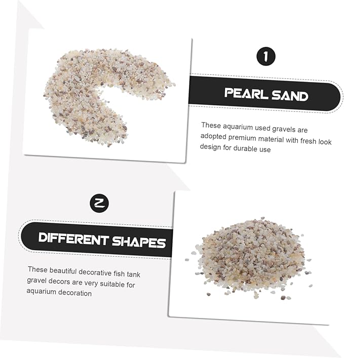 LIFKOME Fish Tank Rocks Gravel Substrate for Planted Aquarium Live Sand for Saltwater Tank