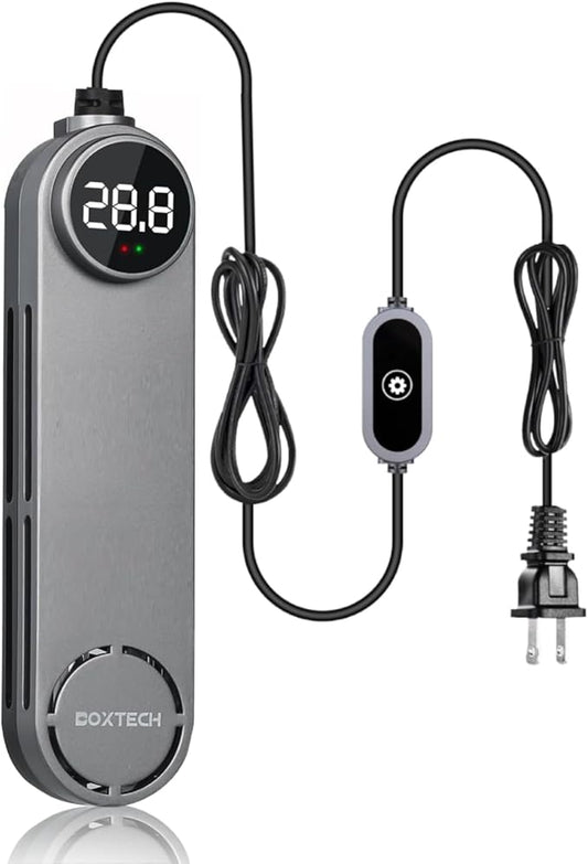 UPETTOOLS Aquarium Heater 50W/100W/200W/300W – Submersible Fish Tank Heater with Digital LED Display & External Controller, Dry-Run and Overheat Protection, for Freshwater, Saltwater, Reef Tanks