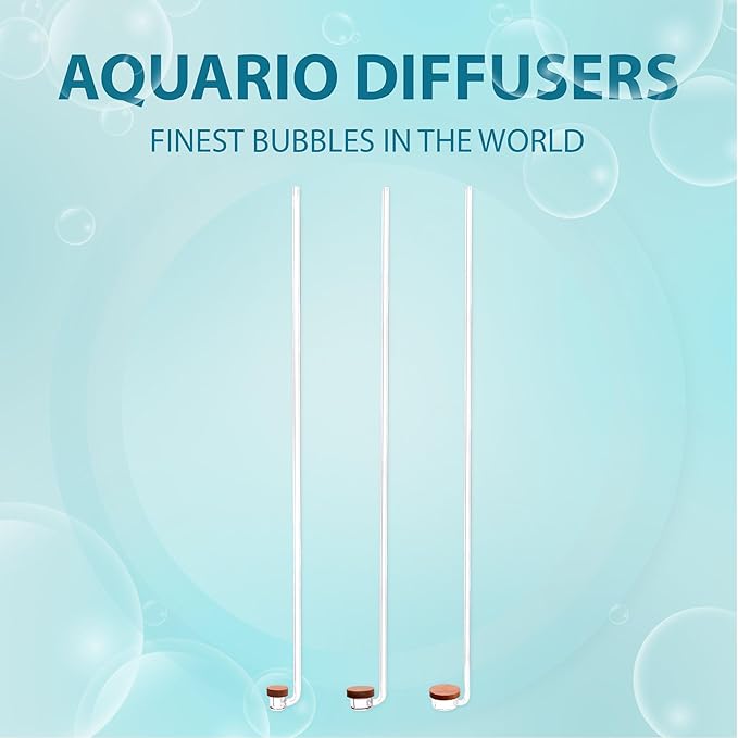 Aquario Neo CO2 Aquarium Diffuser - CO2 Diffuser Aquarium Kit, CO2 Diffuser for Aquarium Plants, CO2 System for Aquarium - Extended Special Diffuser, Small