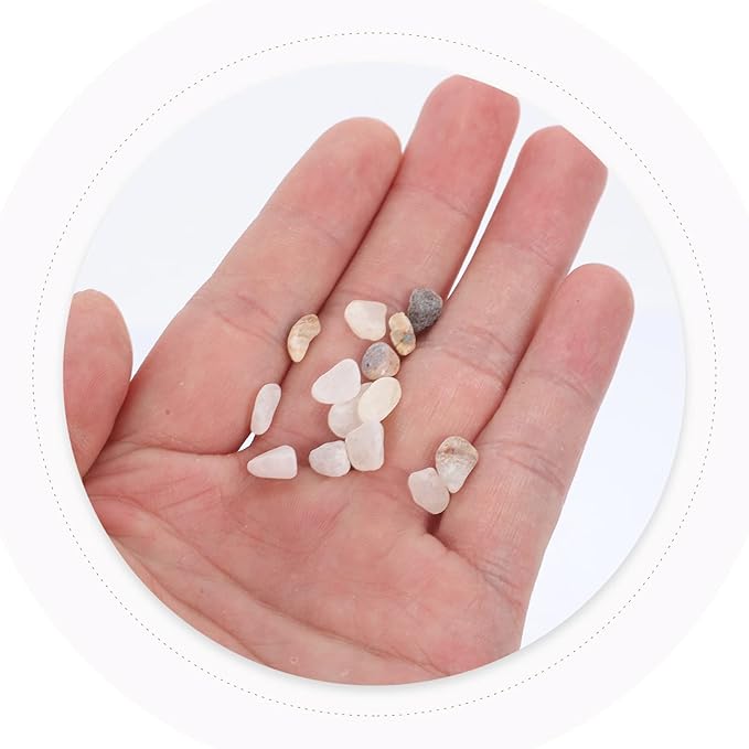 Ipetboom Aquarium Rocks for Fish Tank Decorative Gravel 1kg Natural Polished Fish Tank Gravels Bulk Aquarium Sands
