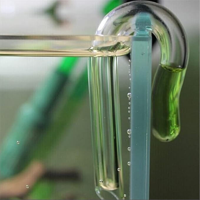 1PCS CO2 Drop Checker Water Shape Glass Hang On Monitor CO2 Indicator for Aquarium Planted Fish Tank