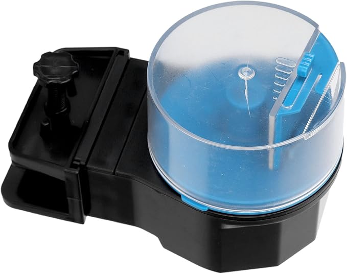 Automatic Fish Feeder, Aquarium Fish Feeder Dry Gr N Easy Installation Flexible Convenient Aquarium Food Feeder for Fish (Blue)