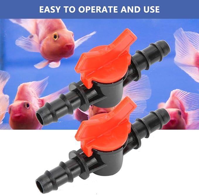 GLOGLOW Aquarium Air Valve, 2 Pcs Air Switch Valve Regulator Fish Water Flowing Regulator Aquarium Water Controller Tube Pipe Connector(10mm) Air Pump Accessories