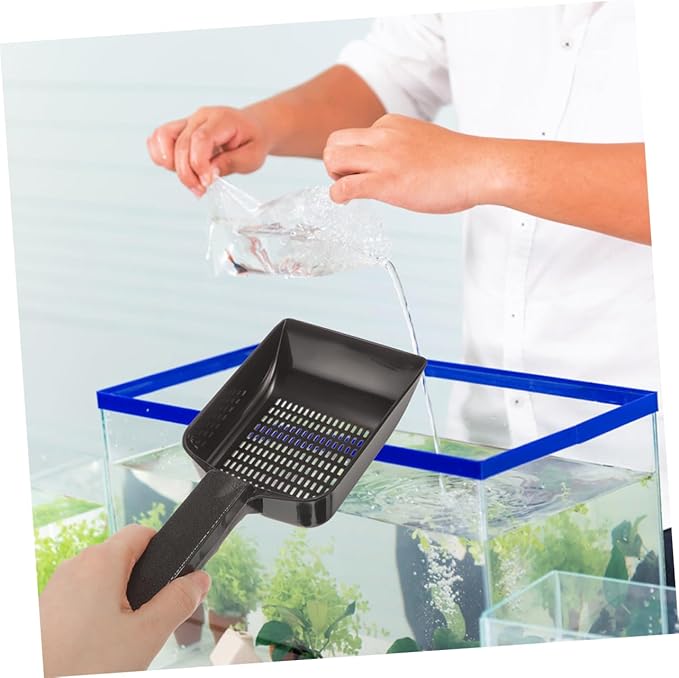 Hemobllo 2pcs Aquarium Sand Cleaning Shovel for Fish Tank Garden Swimming Pool Lizard Waste Scoop for Gravel Sand Cleaning