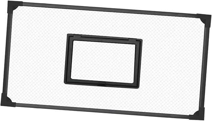 Aquarium Cover Made of 5 Mm Thick Mesh, Versatile, Wear-Resistant Accessory with Feeding Window, 80cmx40cm
