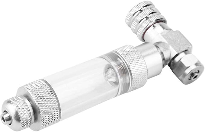 Carbon Dioxide Refiner, CO2 Regulator Needle Check Valve Bubble Counter Carbon Dioxide Atomiser for Aquarium Plants Fish (04#)