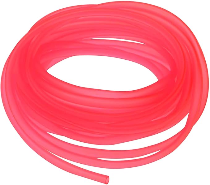 Airline Tubing for Aquarium 16.4 Feet Rubber Fish Tank Air Tubing Standard Colorful Aquarium Hose for Air Pump Black Yellow Green Red Blue (Red)