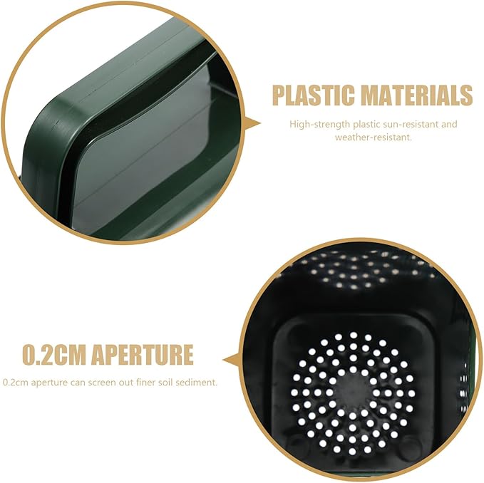 Aquarium Sand Shovel and Plastic Sediment Scooper with Drainage Holes for Fish Tank Gravel Cleaning, Multi-Functional Tool for Aquatic Plants and Substrate Maintenance