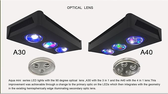 35W Full Spectrum Reef LED Light for SPS/LPS Corals – Dimmable Aquarium Light with Sunrise, Sunset & Moonlight Modes – Perfect for Saltwater & Nano Reef Tanks (10-24 Inch, up to 40 Gallons)