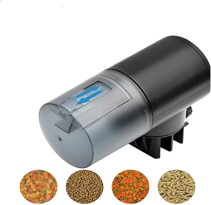 Automatic Fishes Food Dispenser for Aquariums Tanks with Rechargeable Timers Vacation Control Regulable Fishes Food Dispenser