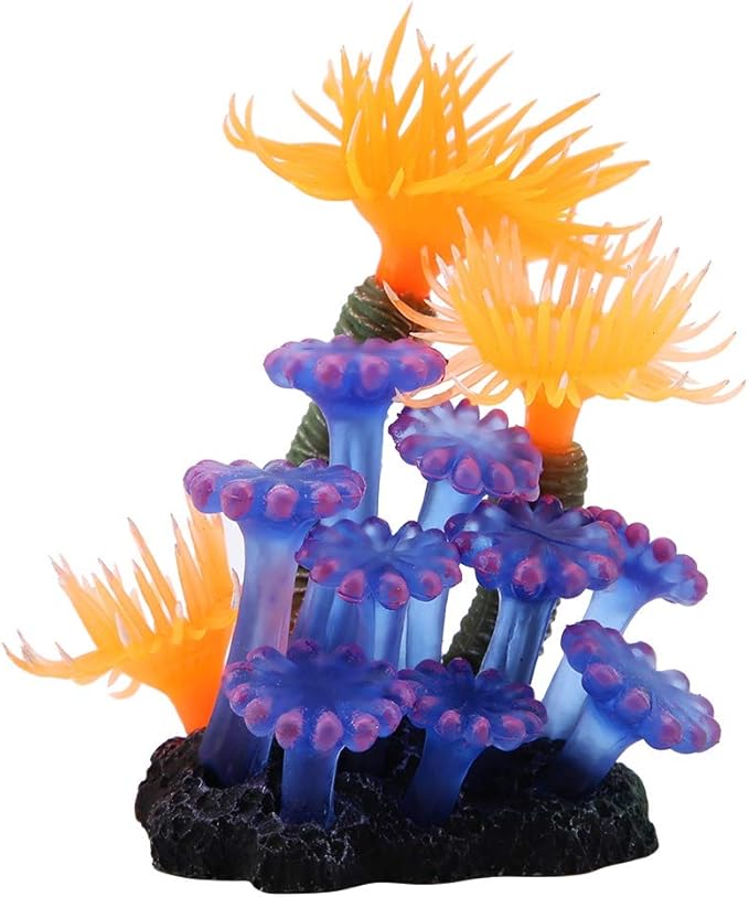 TOPINCN Artificial Aquarium Fish Simulation Silicone Plants Flower Plastic Soft Sea Anemone Landscape Decoration