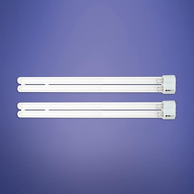 OdorStop OSUVB202 20-in Germicidal UVC Bulb, AmilAir Breathe Easy, Calutech, LSE, Puritec and Pur UV Air Systems, Pack of 2