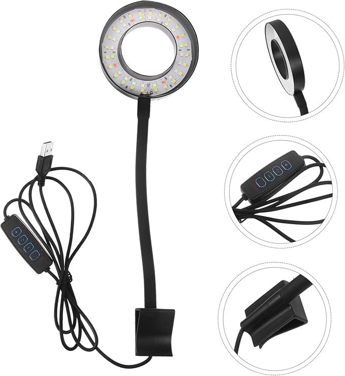 Levemolo Led Aquarium Light USB Connectivity Fish Tank Lamp for Aquariums Energy-efficient Illumination for Aquatic Plants and Fish Design