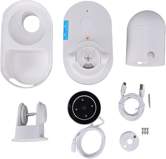 Automatic Fish Feeder, 2.5K HD Camera WiFi App Control Timer Fish Food Dispenser with Reusable Adhesive Tape, for Glass or Acrylic Aquariums