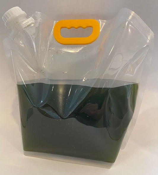 One Gallon (128oz, 4 quarts) Live Marine L-Type Rotifers Brachionus plicatilis for Saltwater/Reef Aquariums - Excellent Live Food for Corals, Fish, and Filter Feeders in Saltwater Reef Systems