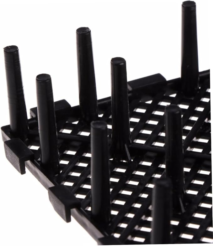 BESPORTBLE 20 Pcs Bottom Plate Fish Tank Bottom Aquarium Egg Crate Fish Tank with Divider Clapboard Pump and Live Fish Grid