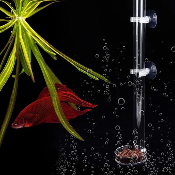 Estink Aquarium Feeding Tube, Acrylic Transparent Fish Feeder for Crystal Shrimp, Tropical Fish (Tube Length 40 cm)