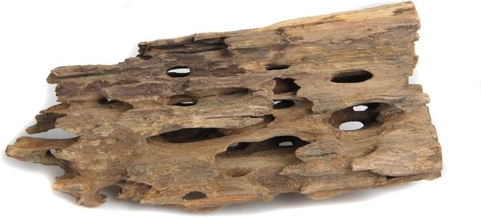 emours Driftwood Branches Reptiles Aquarium Decoration Assorted Size,(5.5-8 inch in Length),4 Pieces (Shrimp Wood)