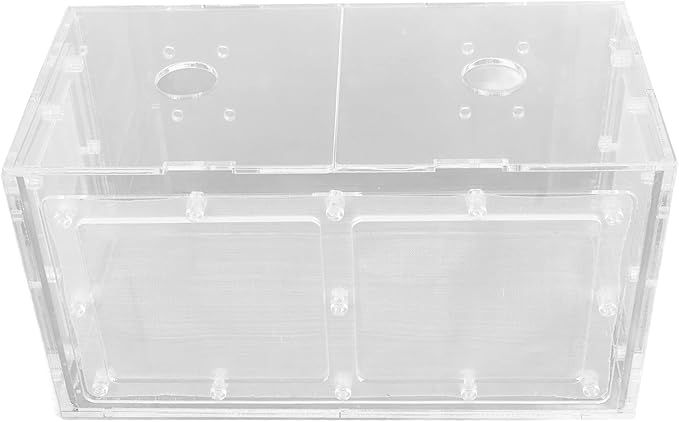 Fish Hatchery, Impact Hook Length Mesh Side Fish Breeding Box Transparent for Aquarium Small Fish (20 * 10 * 11CM)
