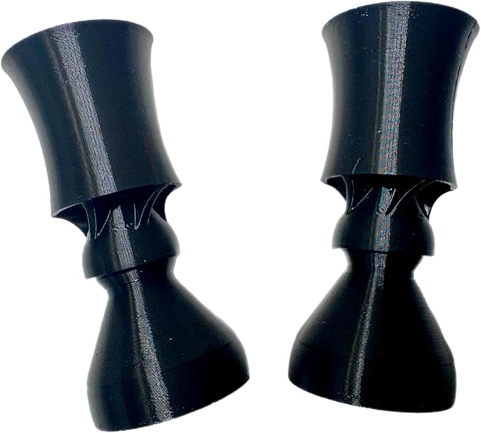 Random Flow Generator Nozzles Compatible with Fluval FX2, FX4, FX6, TPU Upgrade Accessory, Black, Set of 2 with Adapters