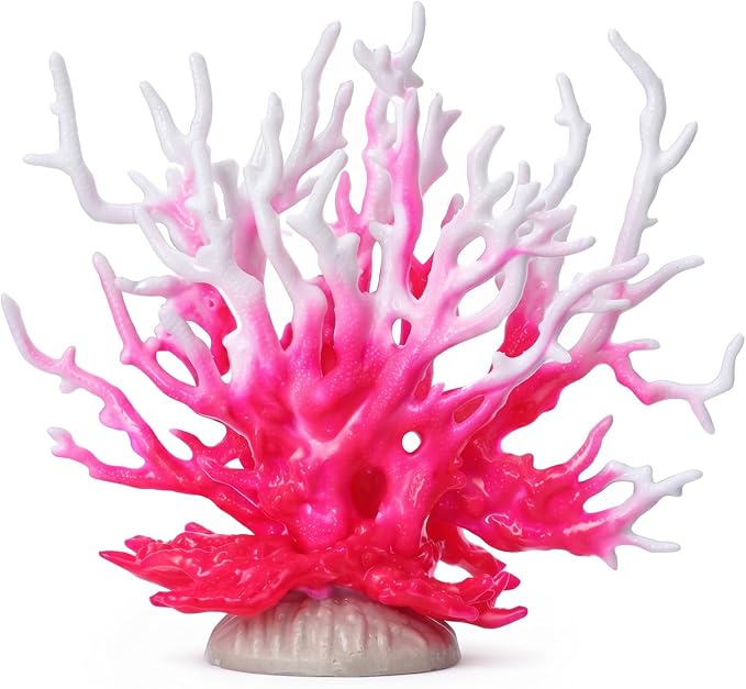 Aquarium Decor Plastic Plant Small, Artificial Aquarium Coral Ornament, Fish Tank Fake Coral, Aquarium Plants Decorations, Plastic Fish Tank Accessories, Multi-Purpose Simulation Water Grass